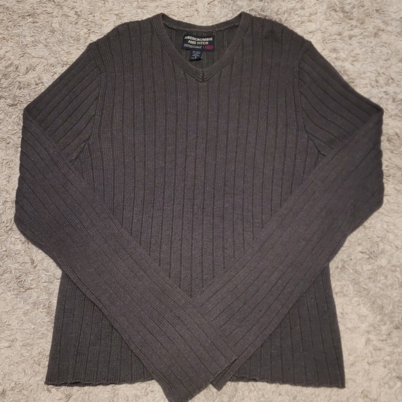 Abercrombie & Fitch Other - Abercrombie & Fitch Charcoal V-Neck Sweater